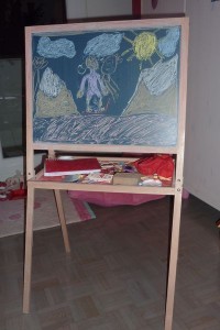 Tableau en bois double face