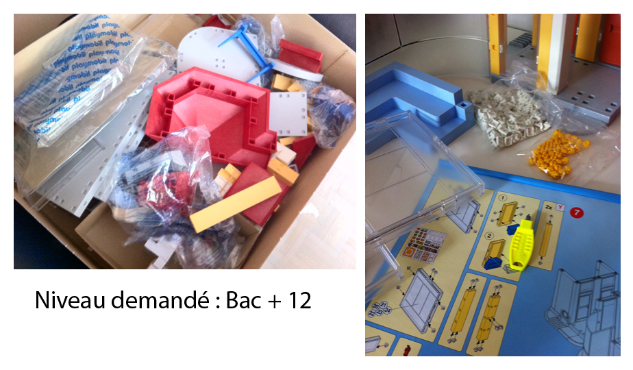 Le montage de l'école playmobil : récit d'une maman