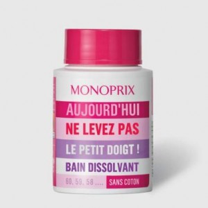 monoprix dissolvant