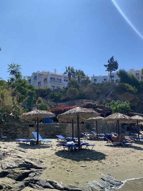 aneroussa beach hotel Andros Grece