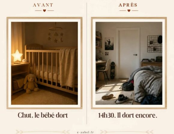 Avant / après : les phrases qu'on dit aux jeunes parents, du « Chut, le bébé dort » au « 14h30, il dort encore »